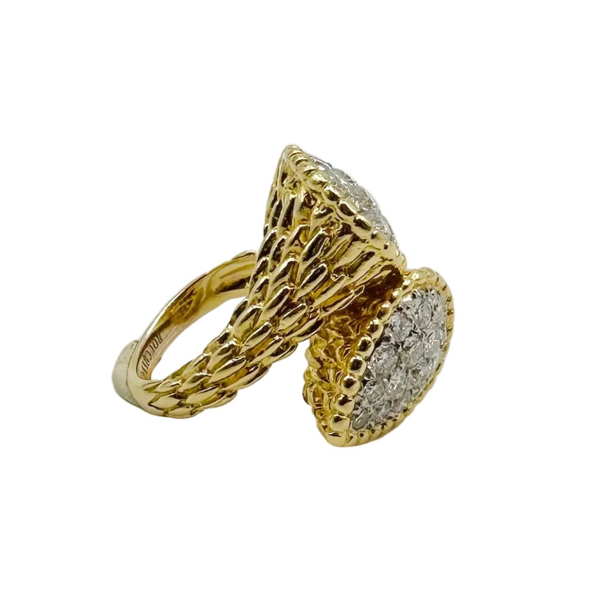 Bague Toi & Moi BOUCHERON "Serpent Bohème" en or jaune et diamants - Castafiore