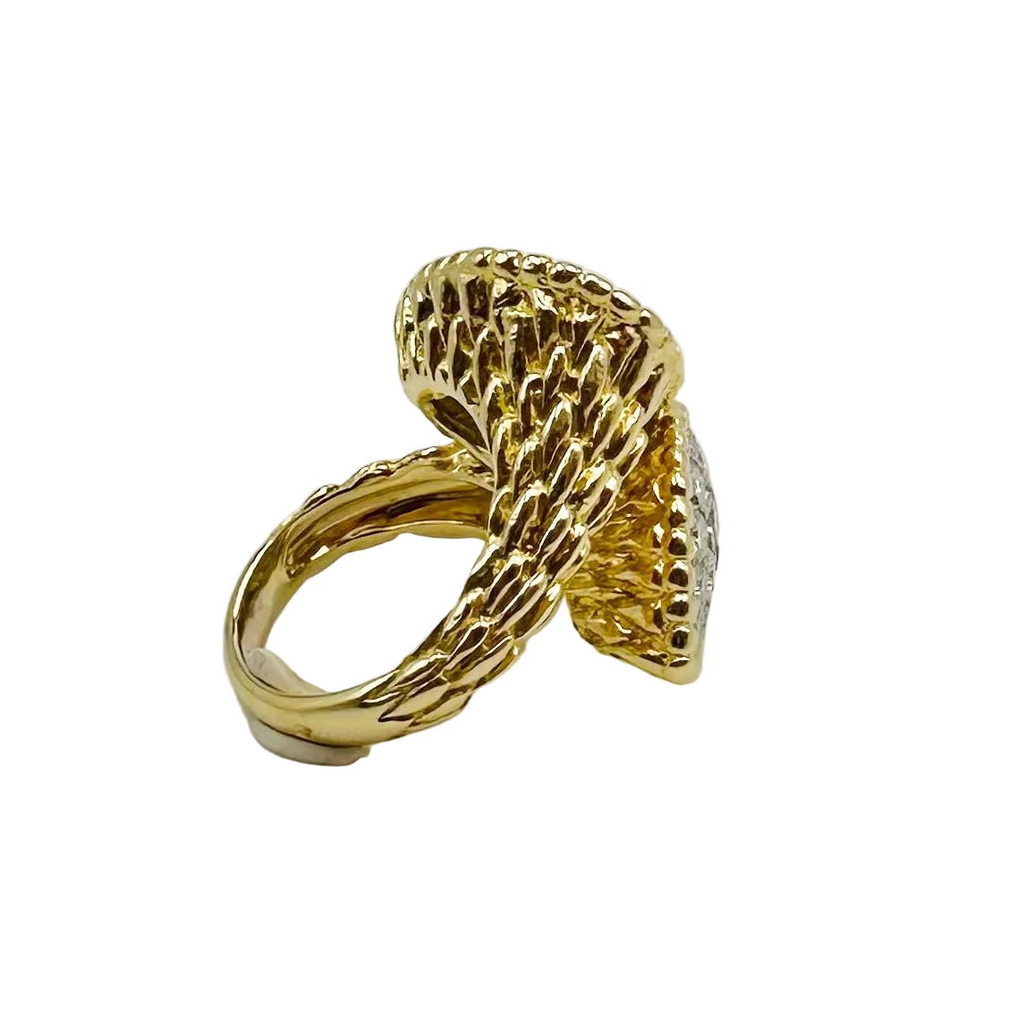 Bague Toi & Moi BOUCHERON "Serpent Bohème" en or jaune et diamants - Castafiore