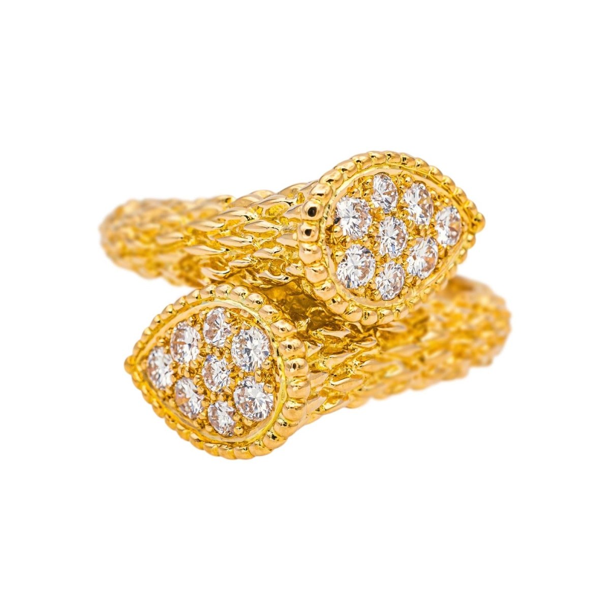 Bague Toi & Moi BOUCHERON "Serpent Bohème" en or jaune et diamants - Castafiore