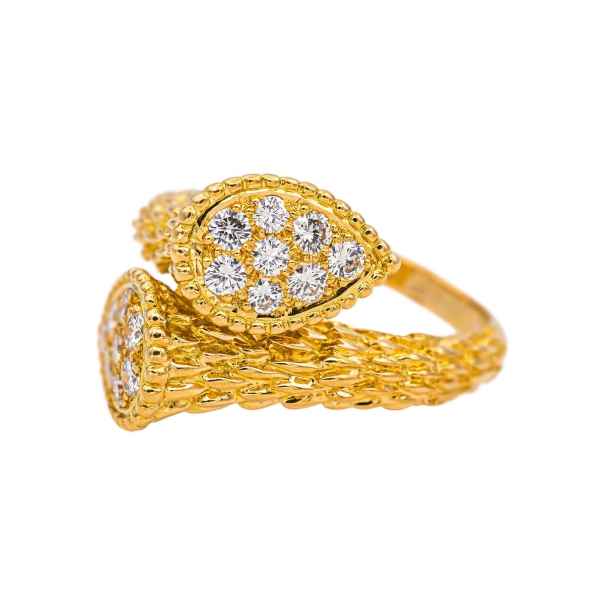 Bague Toi & Moi BOUCHERON "Serpent Bohème" en or jaune et diamants - Castafiore