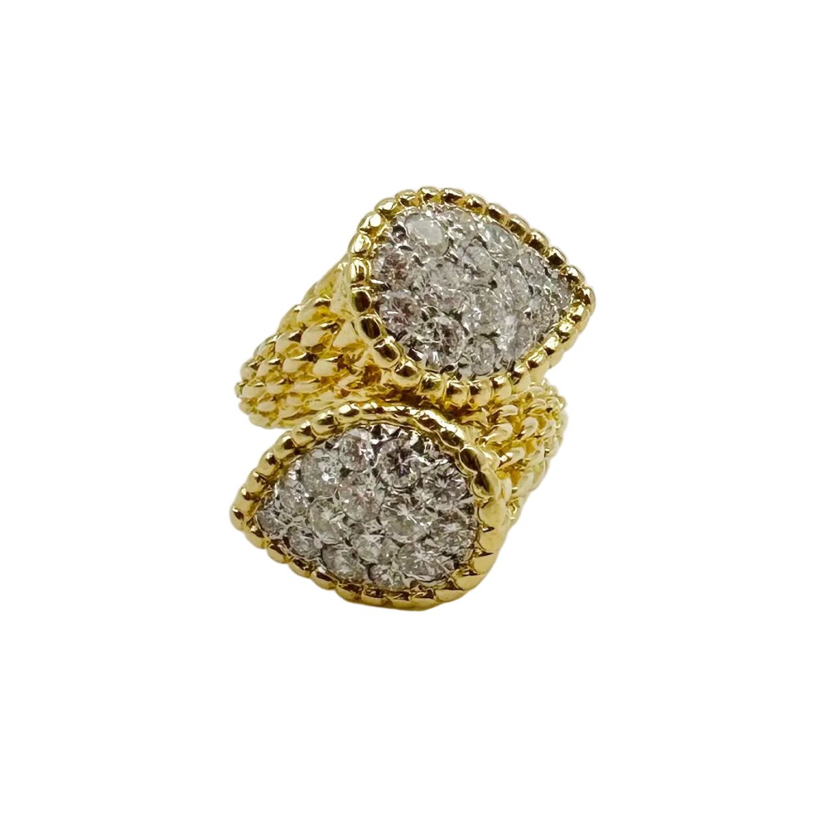 Bague Toi & Moi BOUCHERON "Serpent Bohème" en or jaune et diamants - Castafiore