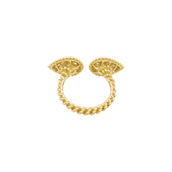 Bague Toi & Moi BOUCHERON "Serpent Bohème Motif S" en or jaune et diamants - Castafiore