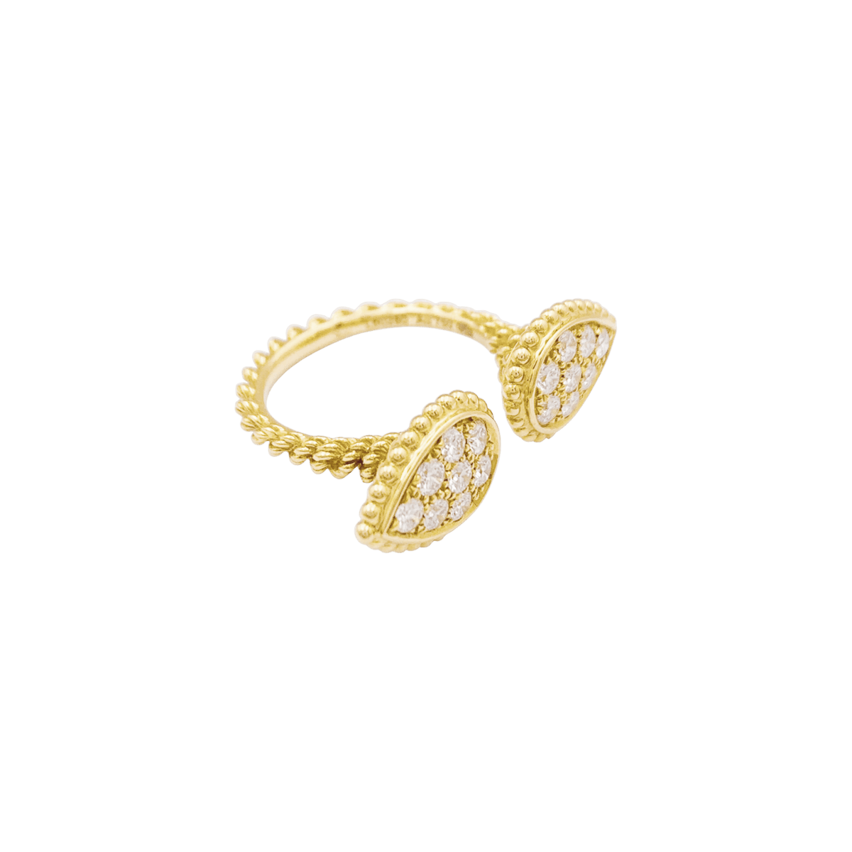 Bague Toi & Moi BOUCHERON "Serpent Bohème Motif S" en or jaune et diamants - Castafiore