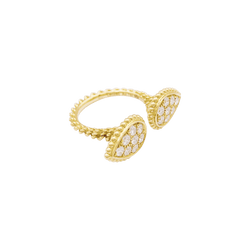 Bague Toi & Moi BOUCHERON "Serpent Bohème Motif S" en or jaune et diamants - Castafiore