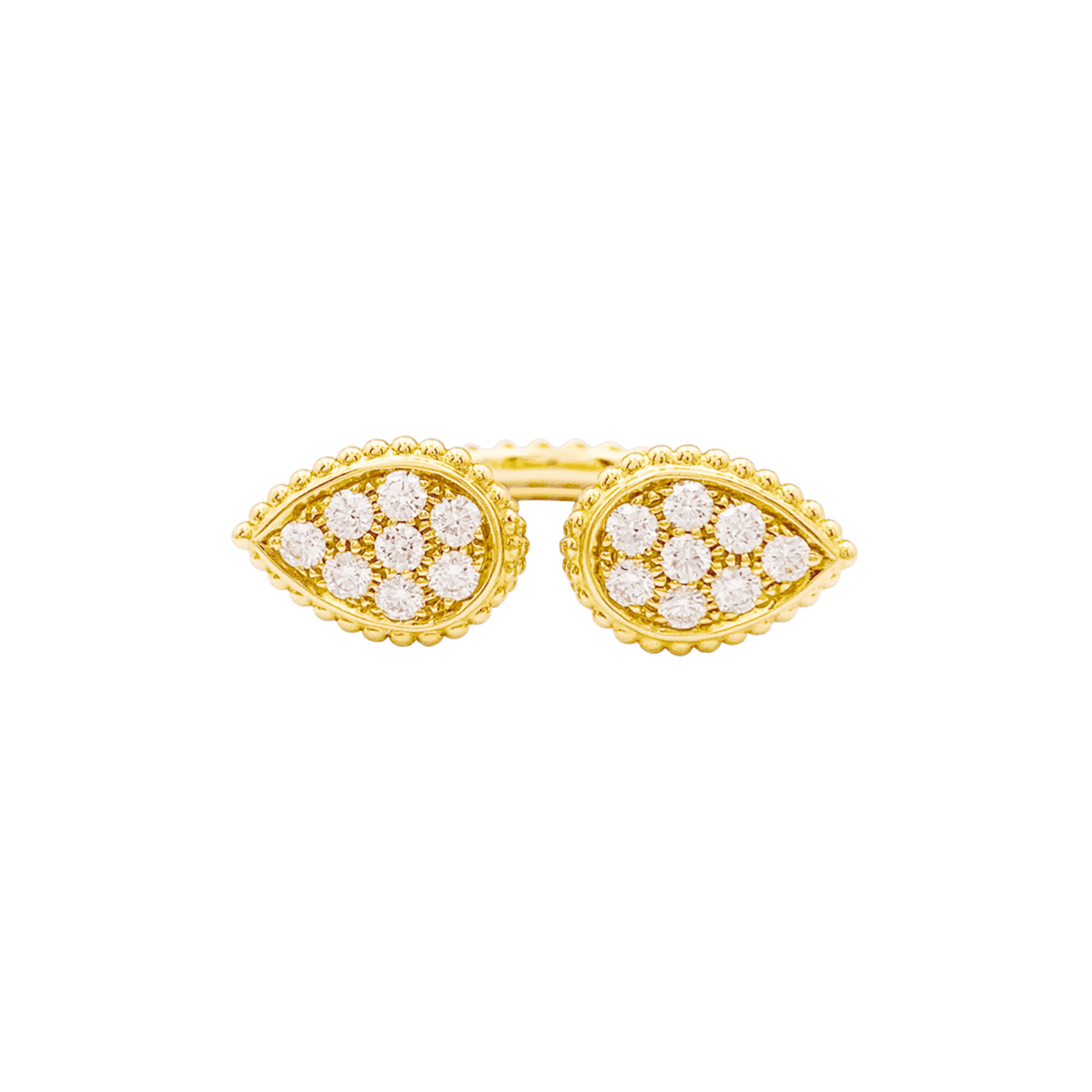 Bague Toi & Moi BOUCHERON "Serpent Bohème Motif S" en or jaune et diamants - Castafiore