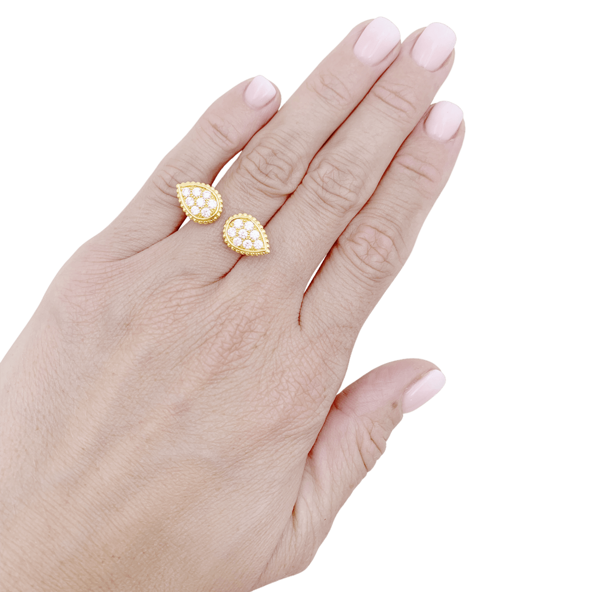Bague Toi & Moi BOUCHERON "Serpent Bohème Motif S" en or jaune et diamants - Castafiore