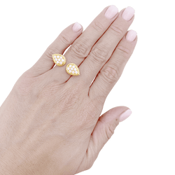 Bague Toi & Moi BOUCHERON "Serpent Bohème Motif S" en or jaune et diamants - Castafiore