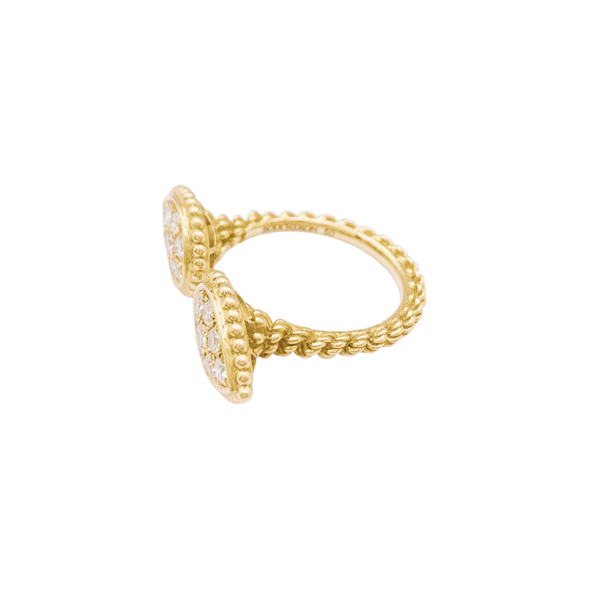 Bague Toi & Moi BOUCHERON "Serpent Bohème Motif S" en or jaune et diamants - Castafiore