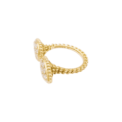 Bague Toi & Moi BOUCHERON "Serpent Bohème Motif S" en or jaune et diamants - Castafiore