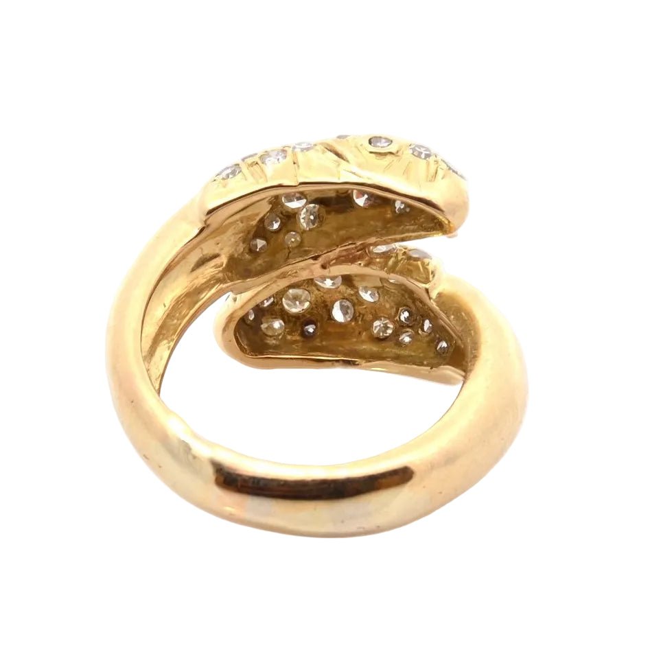 Bague Toi & Moi DIOR en or jaune et diamants - Castafiore