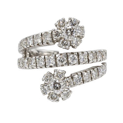 Bague Toi & Moi en or blanc et diamants - Castafiore
