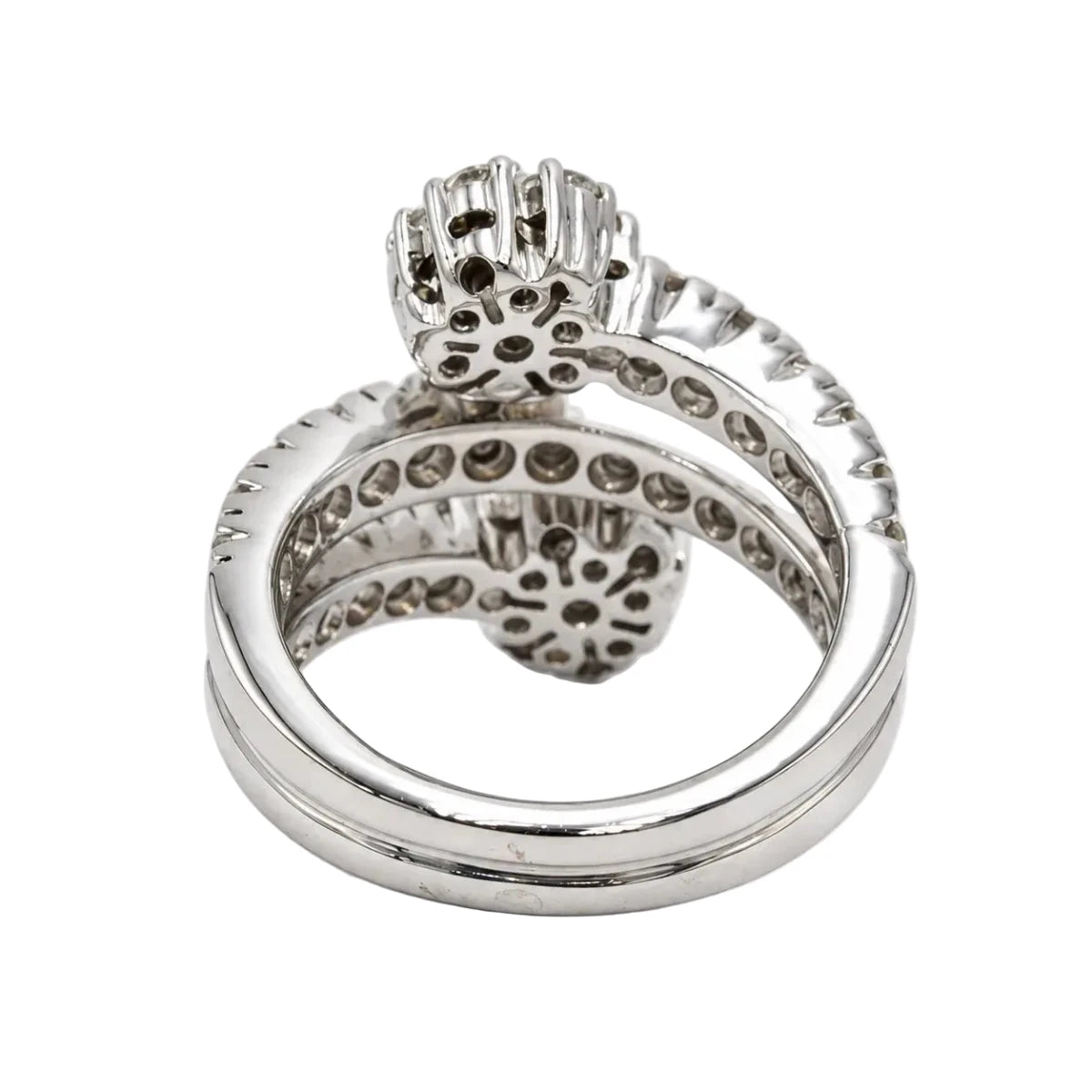 Bague Toi & Moi en or blanc et diamants - Castafiore