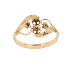 Bague Toi & Moi en or blanc, or jaune et diamants - Castafiore