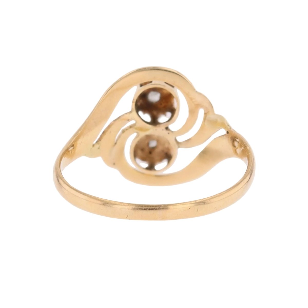 Bague Toi & Moi en or blanc, or jaune et diamants - Castafiore