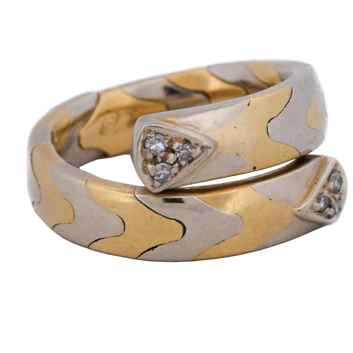 Bague Toi & Moi en or blanc, or jaune et diamants - Castafiore