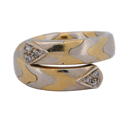 Bague Toi & Moi en or blanc, or jaune et diamants - Castafiore