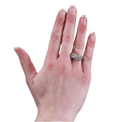Bague Toi & Moi en or blanc, platine et diamants - Castafiore