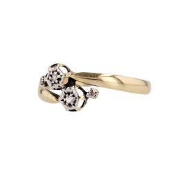 Bague Toi & Moi en or jaune et diamants - Castafiore