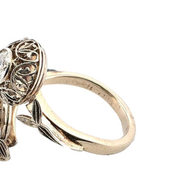 Bague Toi & Moi en or jaune et diamants - Castafiore