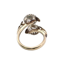 Bague Toi & Moi en or jaune et diamants - Castafiore