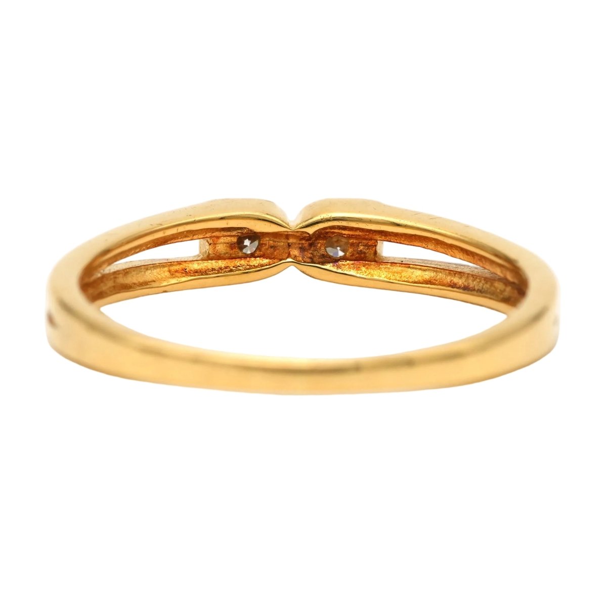 Bague Toi & Moi en or jaune et diamants - Castafiore