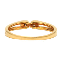 Bague Toi & Moi en or jaune et diamants - Castafiore