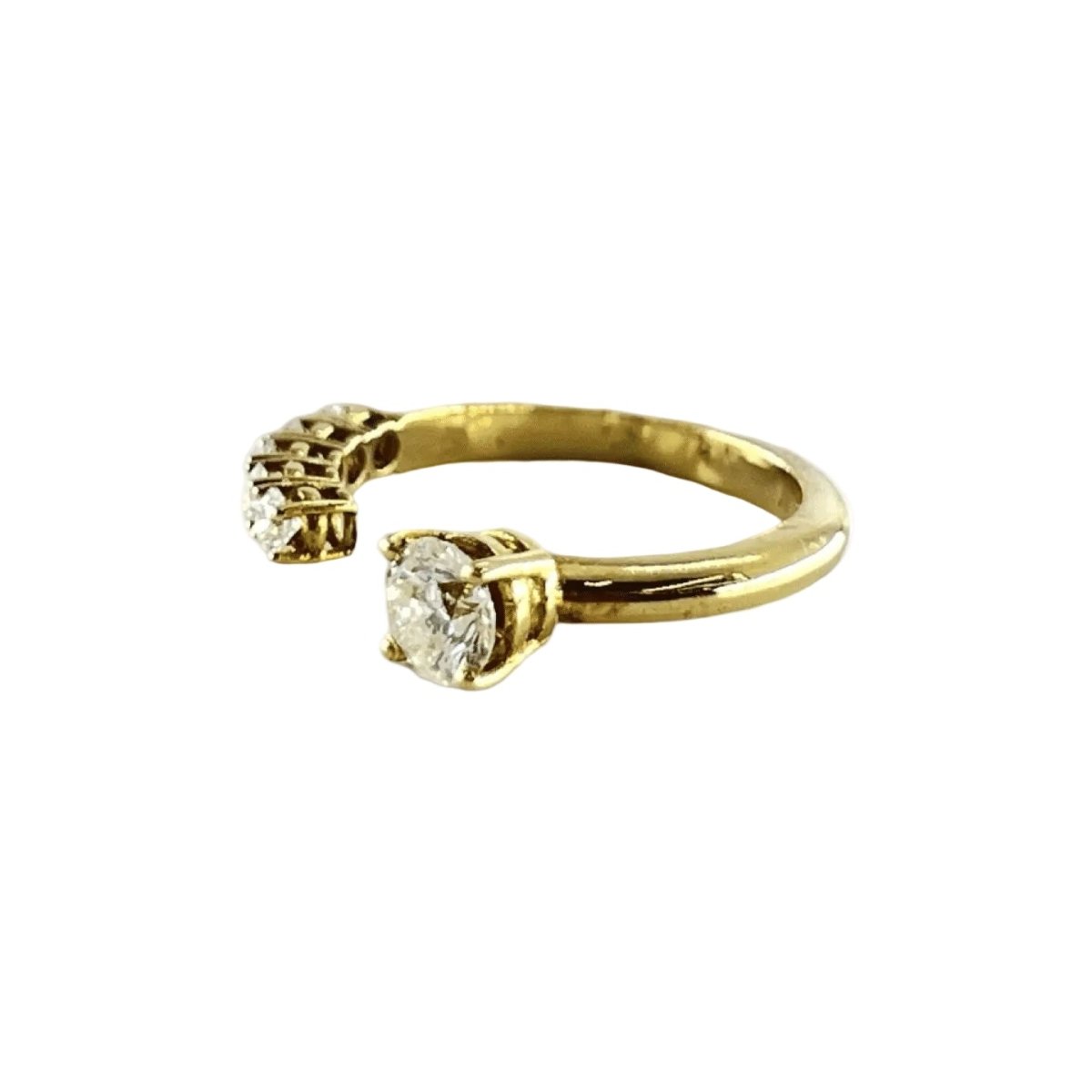 Bague Toi & Moi en or jaune et diamants - Castafiore