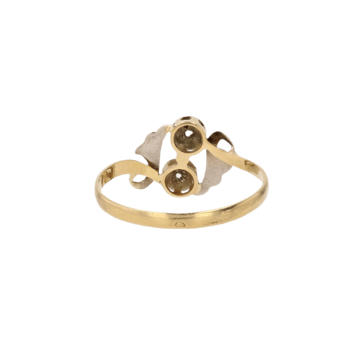Bague Toi & Moi en or jaune et diamants - Castafiore