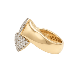 Bague Toi & Moi en or jaune et diamants - Castafiore
