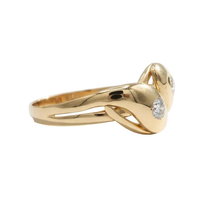 Bague Toi & Moi en or jaune et diamants - Castafiore