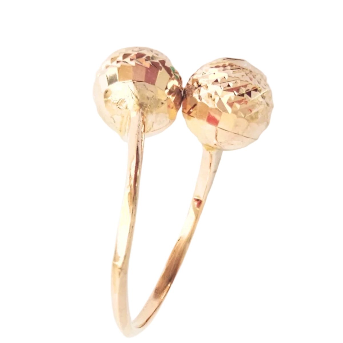 Bague Toi & Moi en or jaune et perles d'or - Castafiore