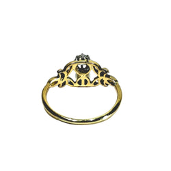 Bague Toi & Moi en or jaune, or blanc, perle et diamants - Castafiore
