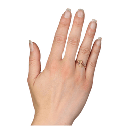 Bague Toi & Moi en or jaune, or rose et perles - Castafiore