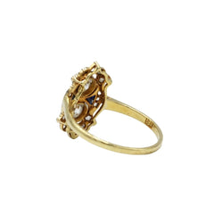 Bague Toi & Moi en or jaune, saphirs et diamants - Castafiore