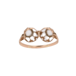 Bague Toi & Moi en or rose et diamants - Castafiore