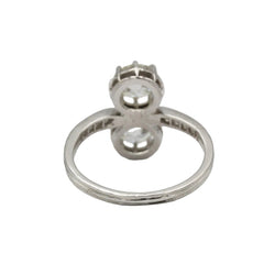 Bague Toi & Moi en platine et diamants - Castafiore