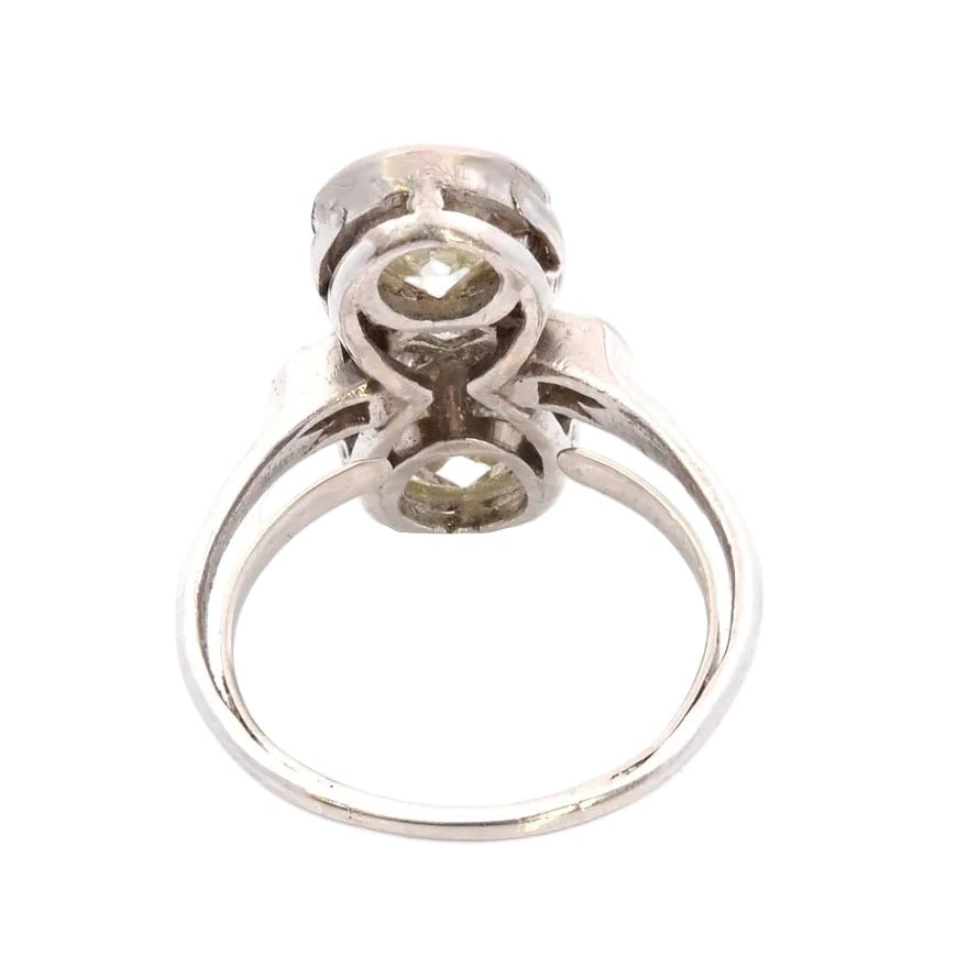 Bague Toi & Moi en platine et diamants - Castafiore