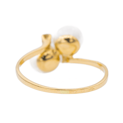 Bague Toi & Moi Or jaune Perle - Castafiore