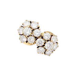 Bague Toi & Moi VAN CLEEF & ARPELS "Fleurs" en or jaune et diamants - Castafiore