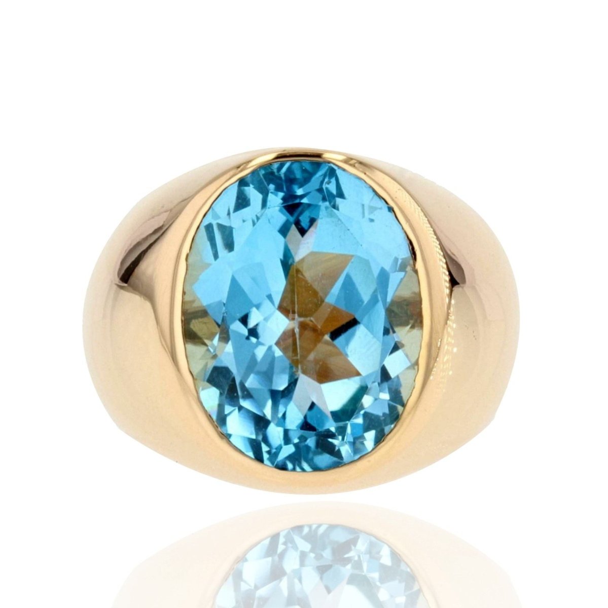 Bague topaze jonc en or - Castafiore