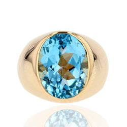 Bague topaze jonc en or - Castafiore