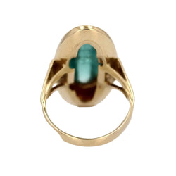 Bague tourmaline pain de sucre et or - Castafiore