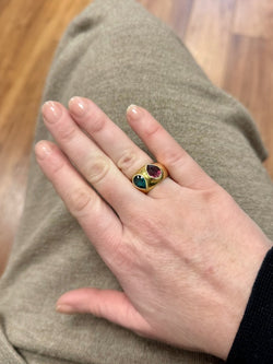 Bague tourmalines poires - Castafiore