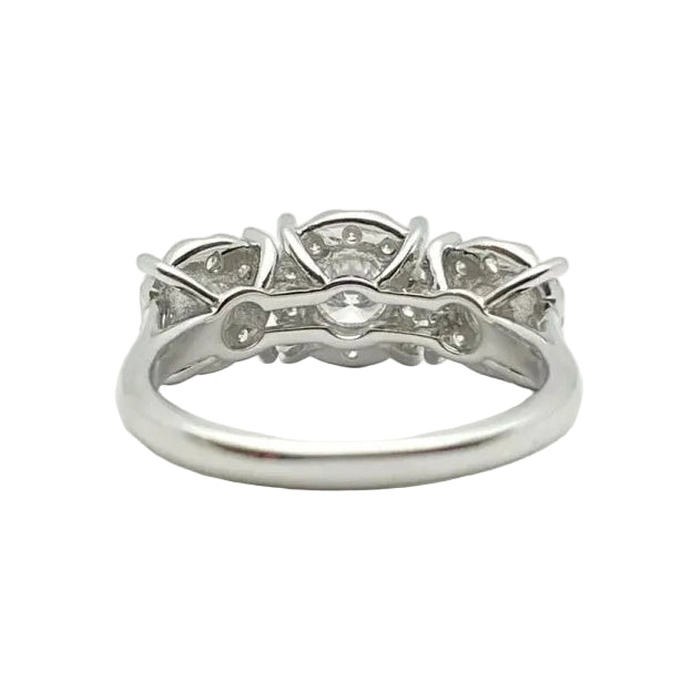 Bague Trilogie en or blanc et diamants - Castafiore