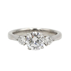 Bague Trilogie en or blanc et diamants - Castafiore
