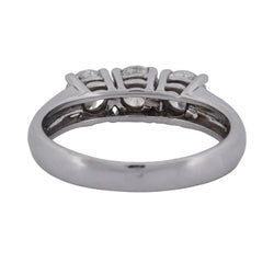 Bague Trilogie en or blanc et diamants - Castafiore