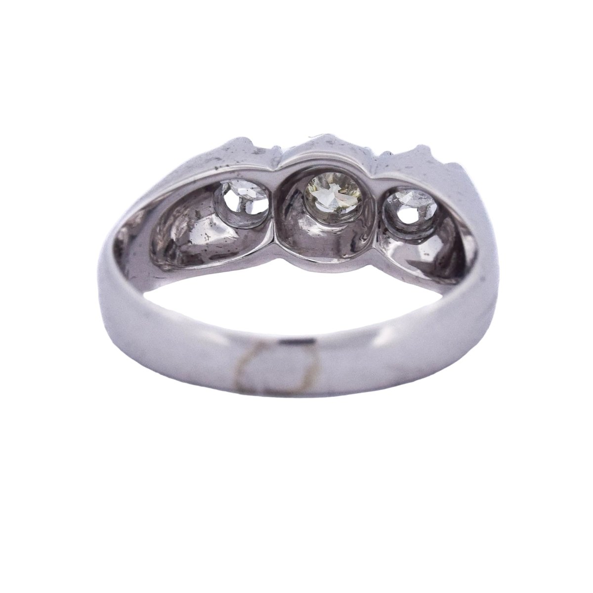 Bague Trilogie en or blanc et diamants - Castafiore