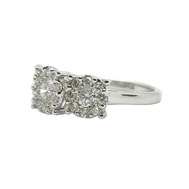 Bague Trilogie en or blanc et diamants - Castafiore