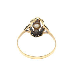 Bague Trilogie en or blanc, or jaune et perles - Castafiore