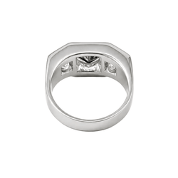 Bague Trilogie en platine et diamants - Castafiore